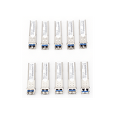 Paquete de 10 Piezas del Transceptor Industrial mini-Gbic SFP 1G LC TX:1310nm Para Fibra Mono Modo 20 Km